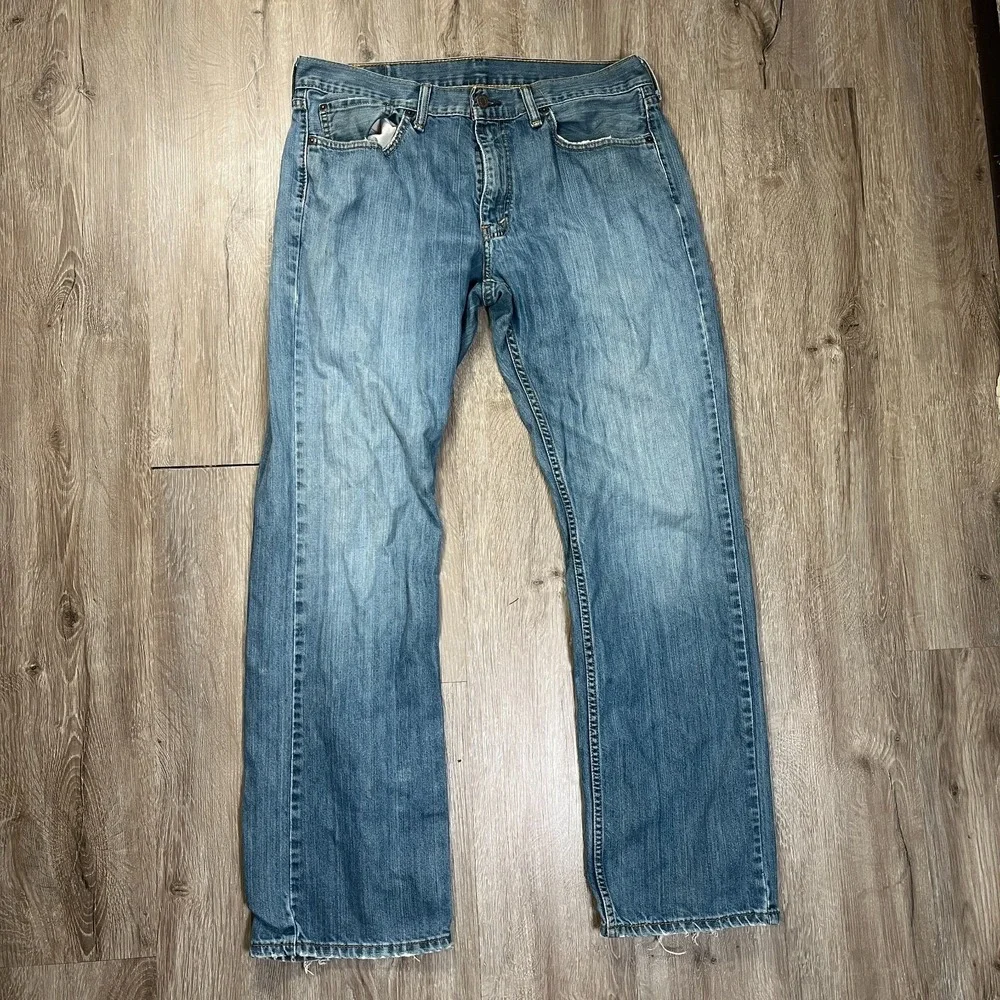 Lot of 2 Levis 514 559 Mens 34x32 Jeans 100% Cotton Straight Gray Blue